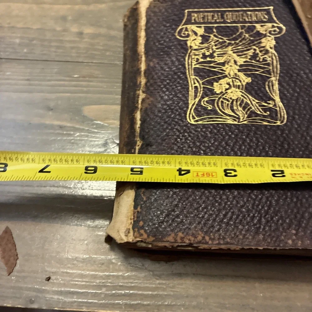 A Dictionary Of Poetical Quotations By Ward 1883 Antique Book T.Y. Crowell & Co.